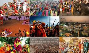 Festival celebration with traditional décor